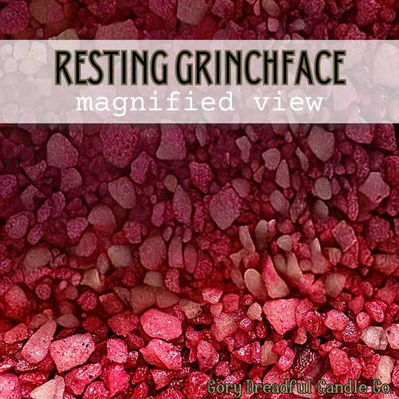 Resting Grinchface Sizzling Room Salt Crystal Potpourri: Crushed Peppermint - Picture 3 of 9